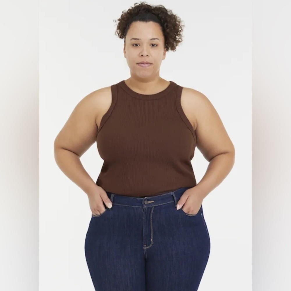 GAP Ribbed Scoopneck Tank Top